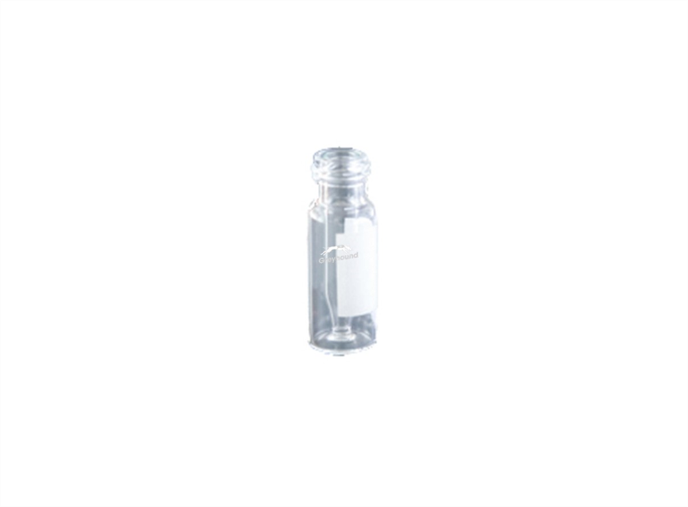 Picture of 100µL Screw Top Fused Insert Vial, Clear Glass with Write-on Patch, 8-425 Thread